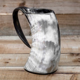 skullvikings viking norse larp larping game of thrones regular polished hand made natural viking drinking horn tankard mug
