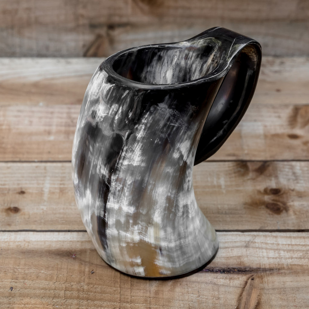 skullvikings viking norse larp larping game of thrones regular polished hand made natural viking drinking horn tankard mug