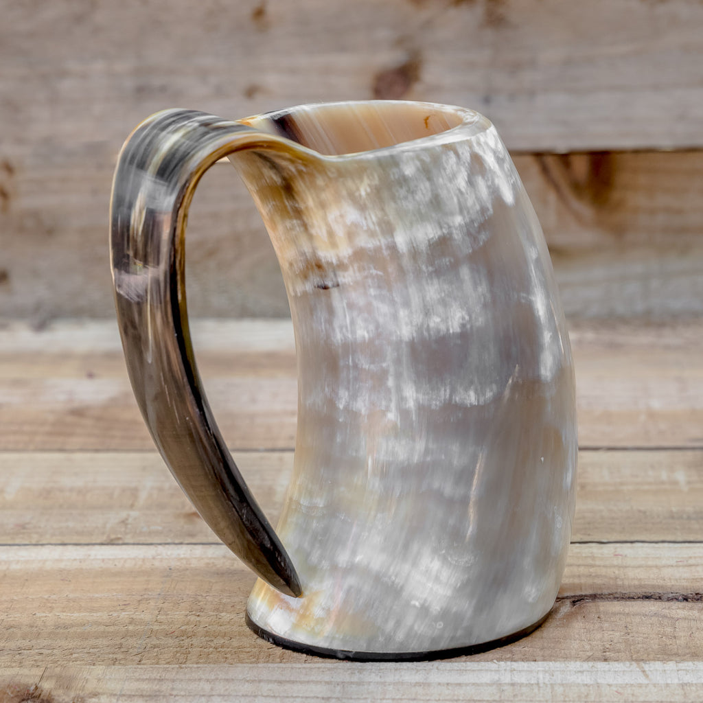 skullvikings viking norse larp larping game of thrones large polished hand made natural viking drinking horn tankard mug