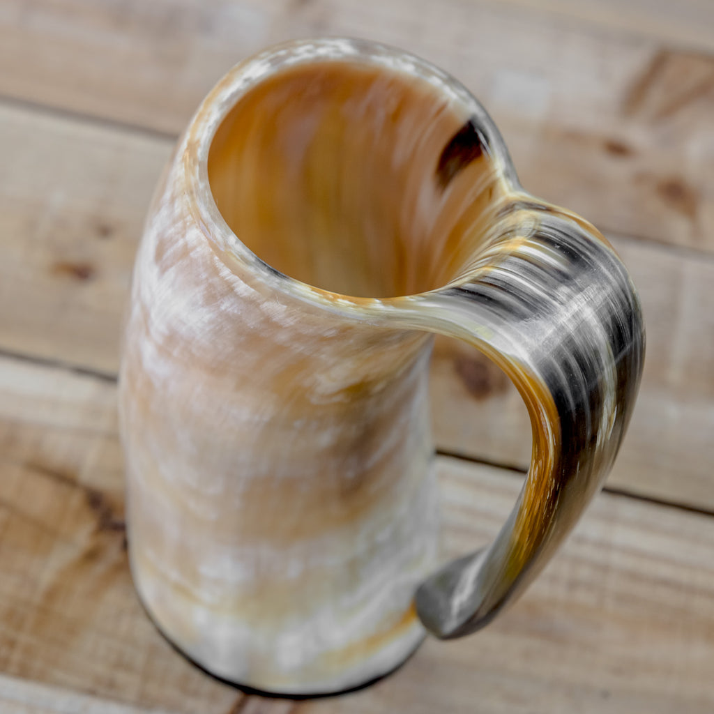 skullvikings viking norse larp larping game of thrones large polished hand made natural viking drinking horn tankard mug
