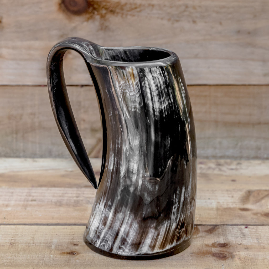 skullvikings viking norse larp larping game of thrones large polished hand made natural viking drinking horn tankard mug