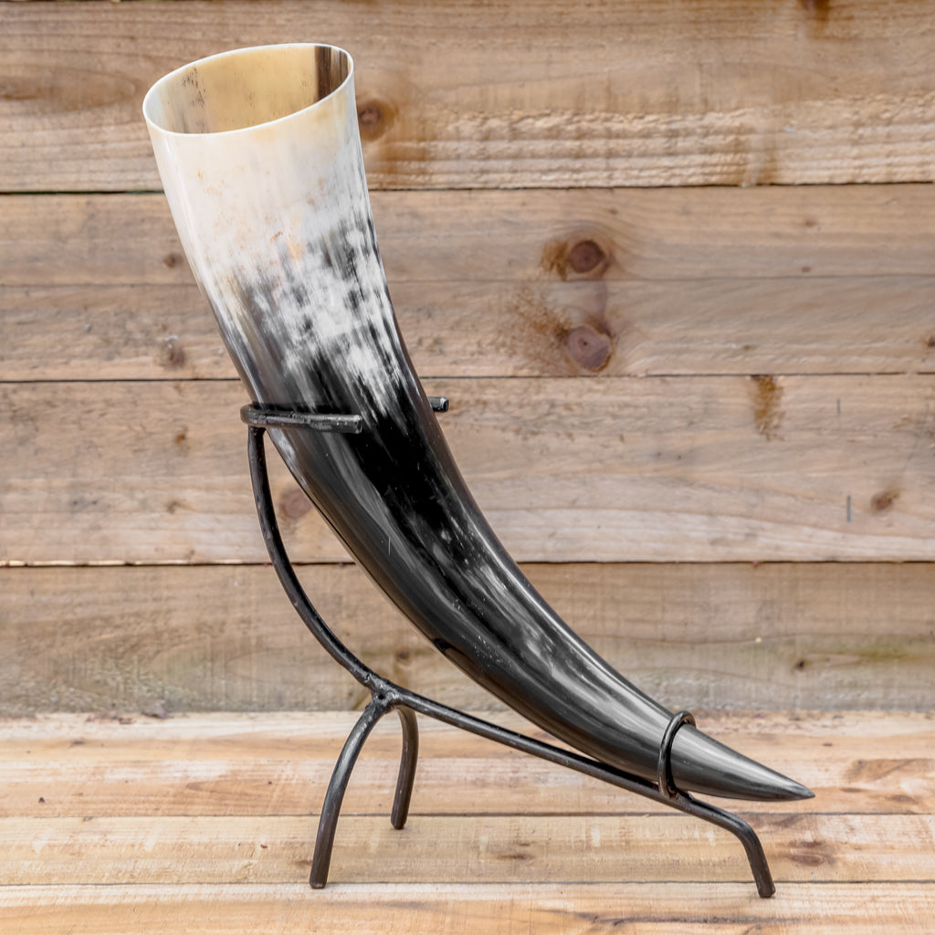 skullvikings viking norse larp larping game of thrones regular polished hand made natural viking drinking horn uk