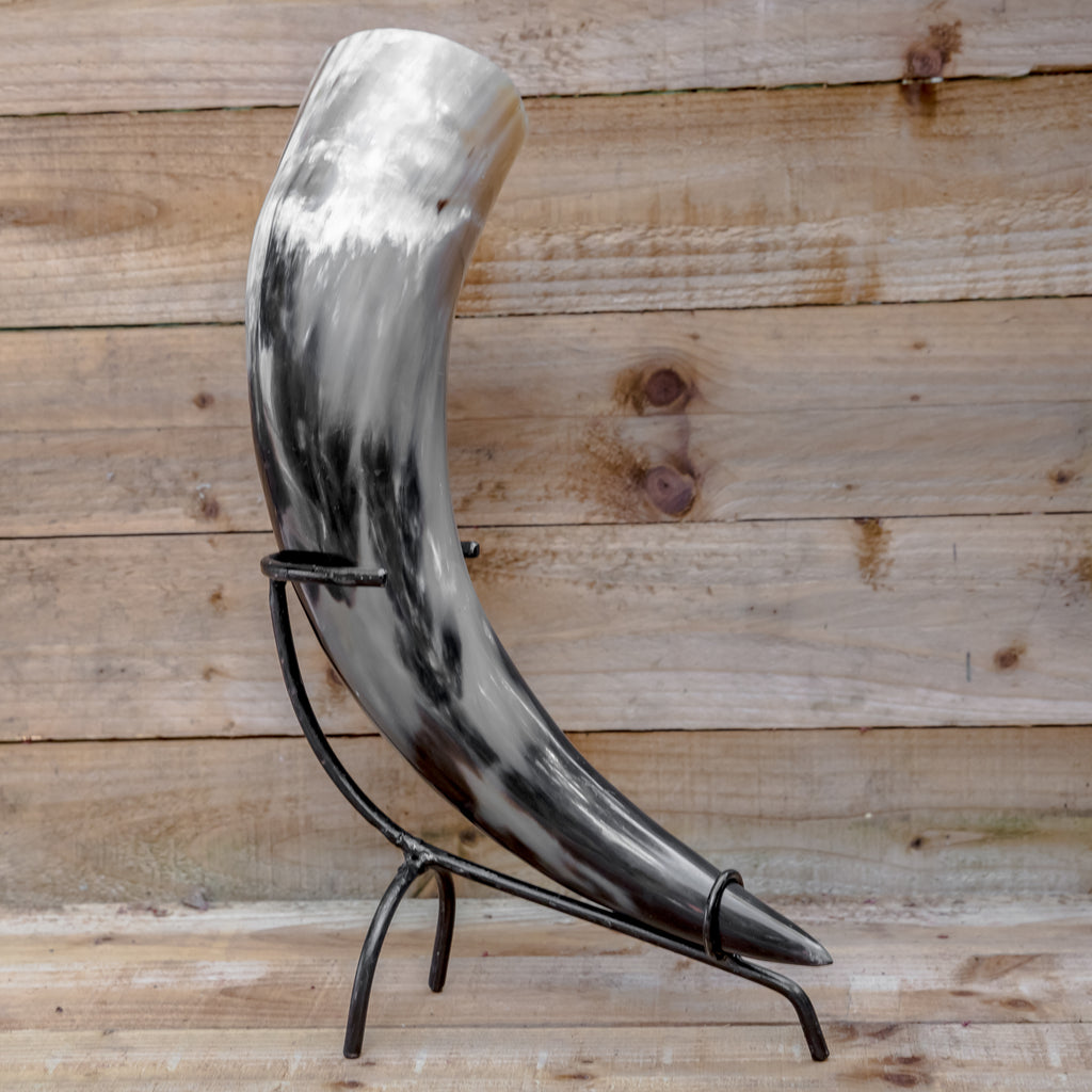 skullvikings viking norse larp larping game of thrones regular polished hand made natural viking drinking horn uk