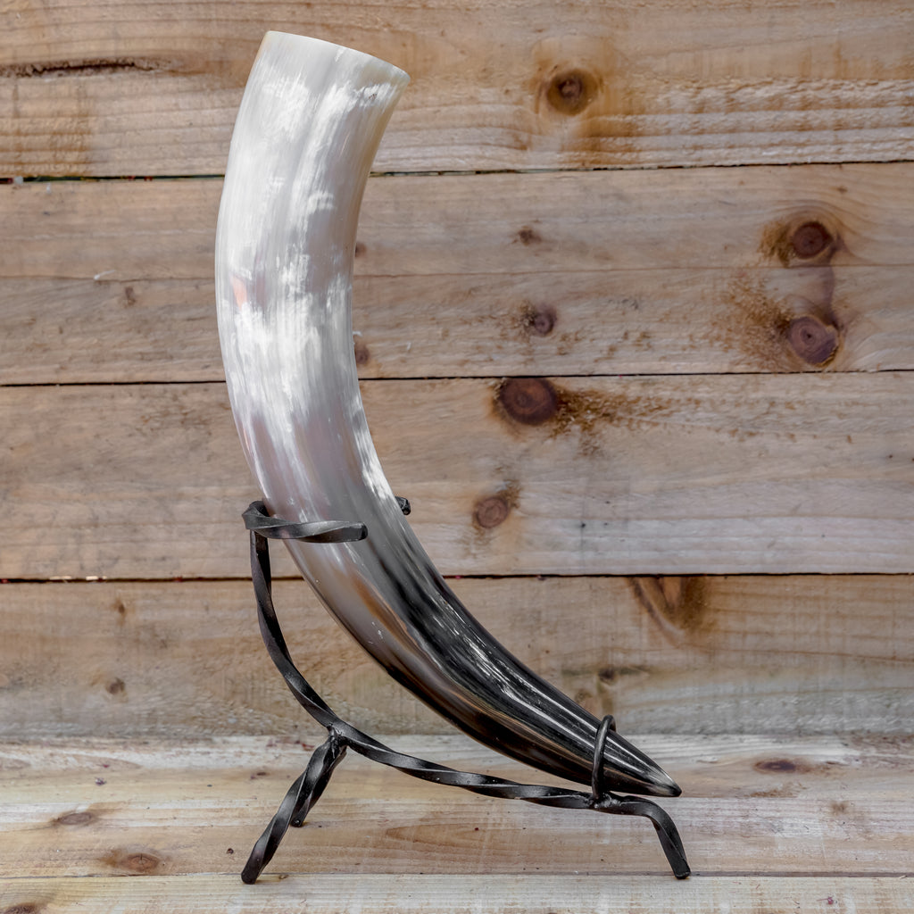 skullvikings viking norse larp larping game of thrones regular polished hand made natural viking drinking horn uk