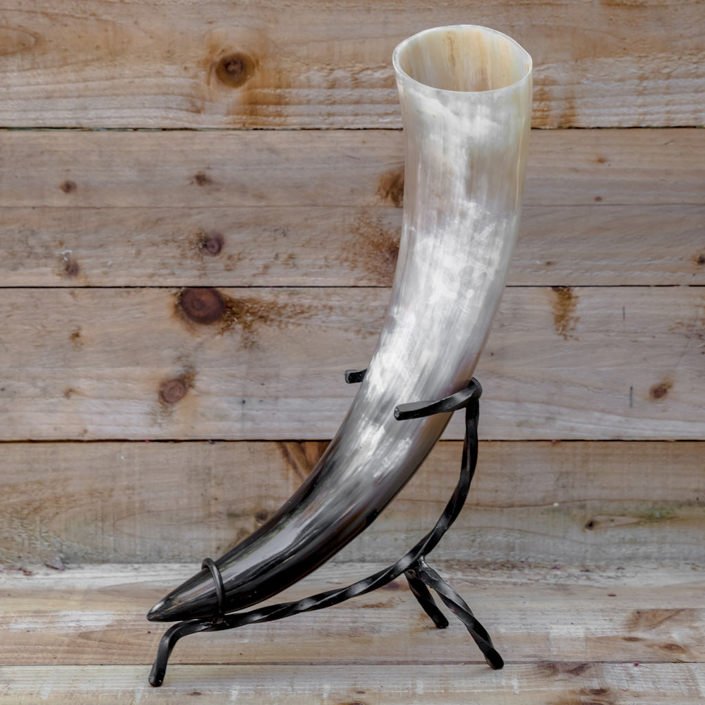 skullvikings viking norse larp larping game of thrones regular polished hand made natural viking drinking horn uk