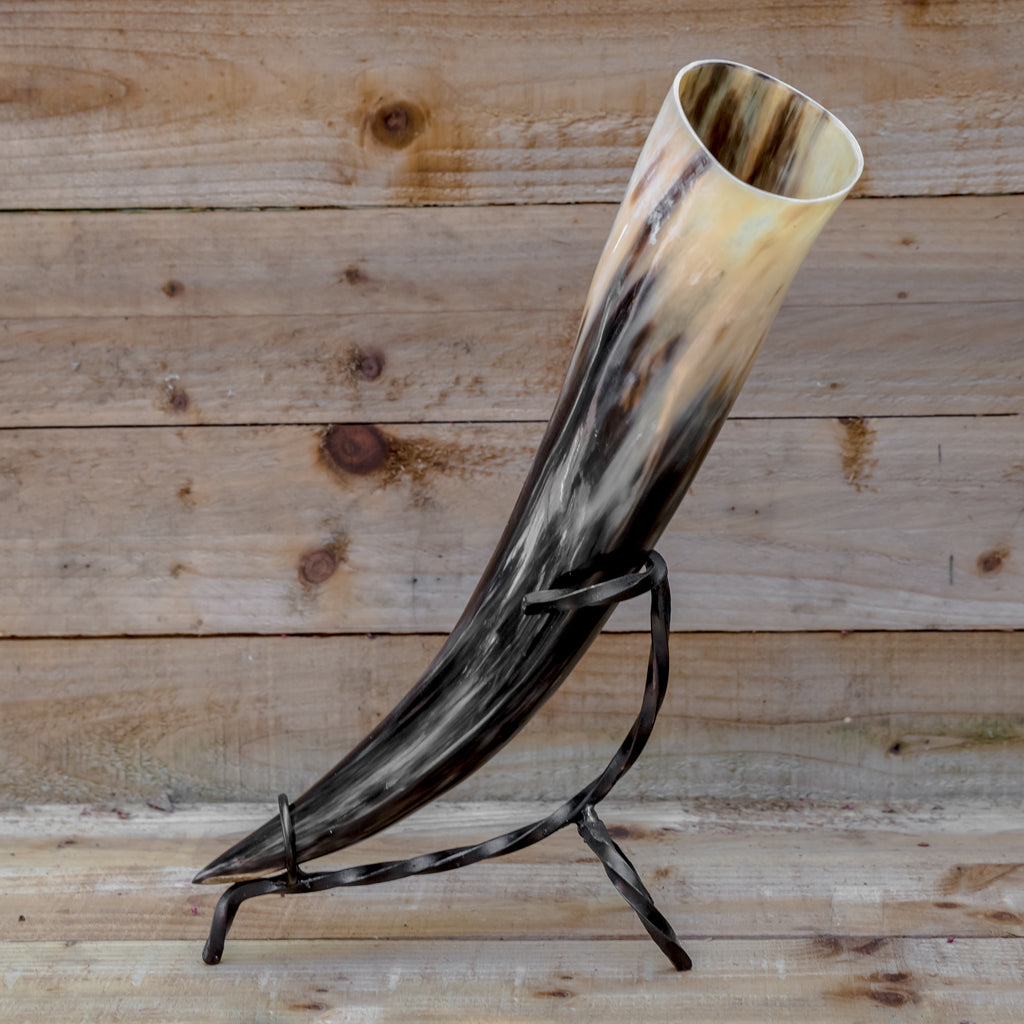 skullvikings viking norse larp larping game of thrones regular polished hand made natural viking drinking horn uk
