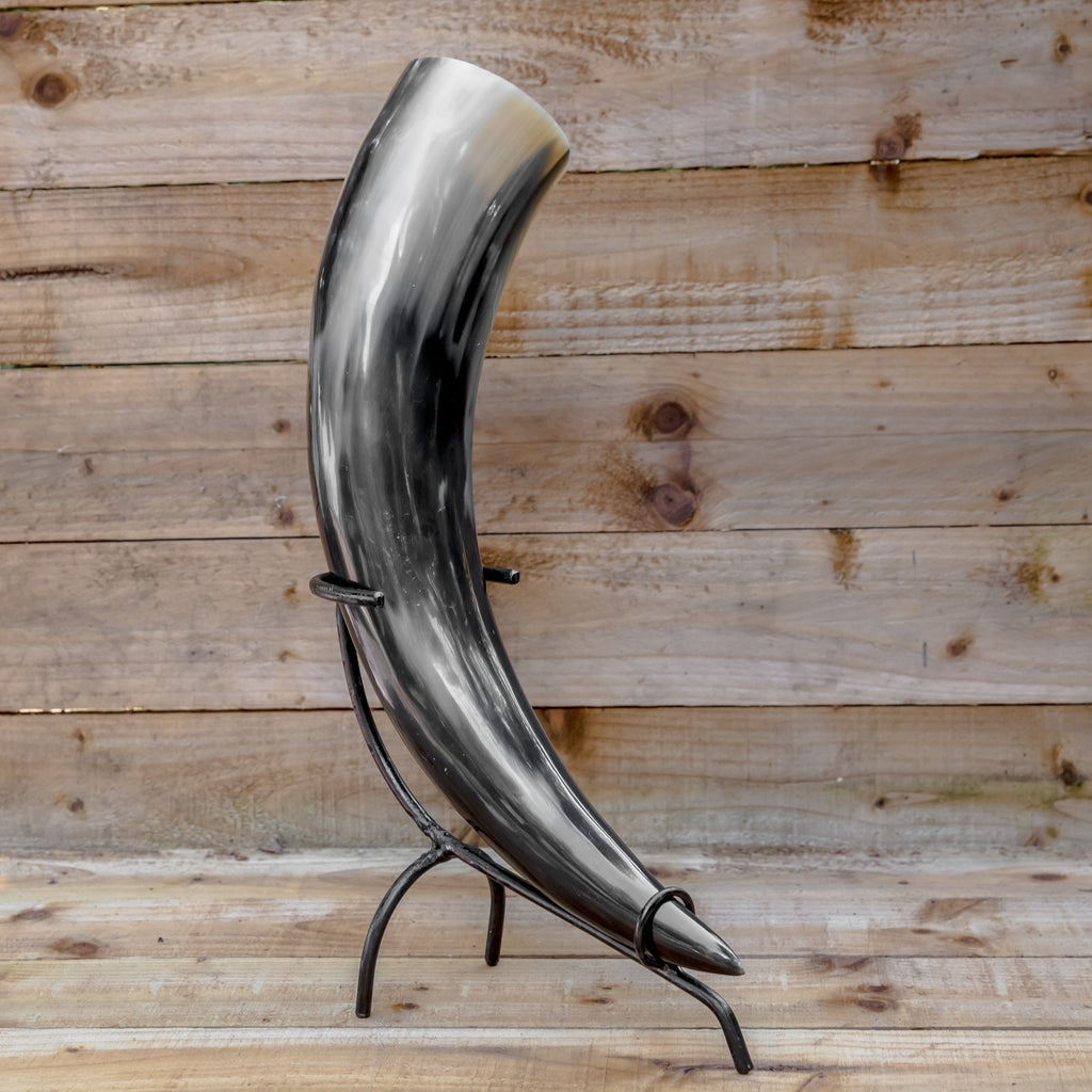 skullvikings viking norse larp larping game of thrones regular polished hand made natural viking drinking horn uk
