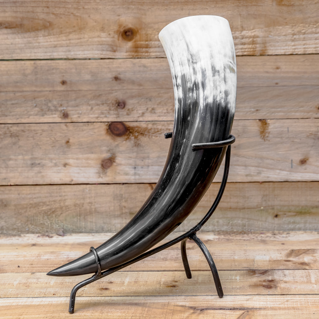 skullvikings viking norse larp larping game of thrones regular polished hand made natural viking drinking horn uk