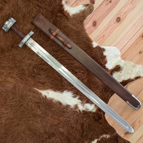 viking skullvikings hand cast hedmark sword practical blunt uk
