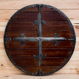Round Shield with Steel Fittings