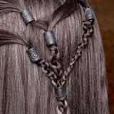 925 Sterling Silver Valknut Hair & Beard Bead