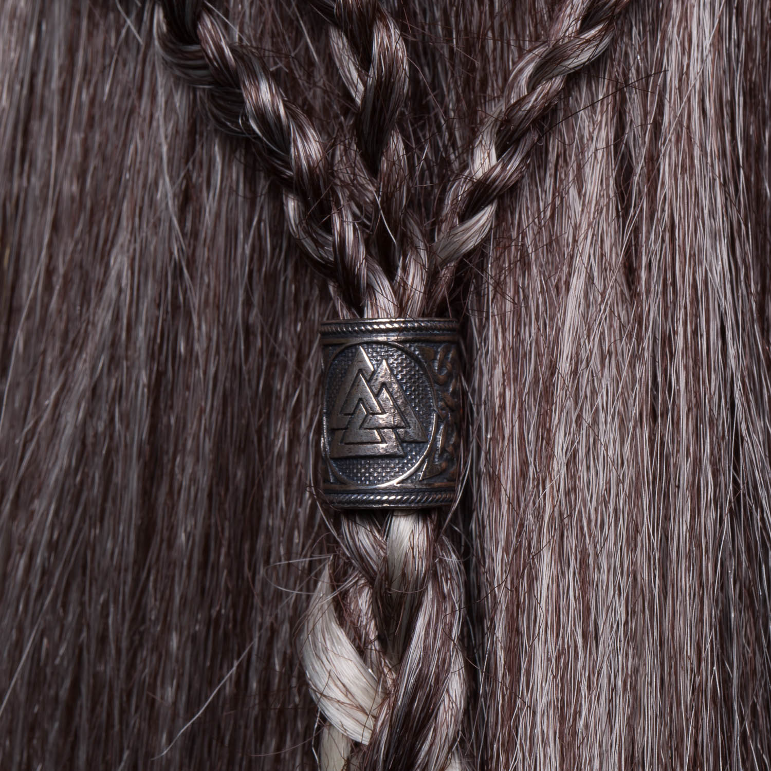 925 Sterling Silver Valknut Hair Beard Bead – Skullvikings