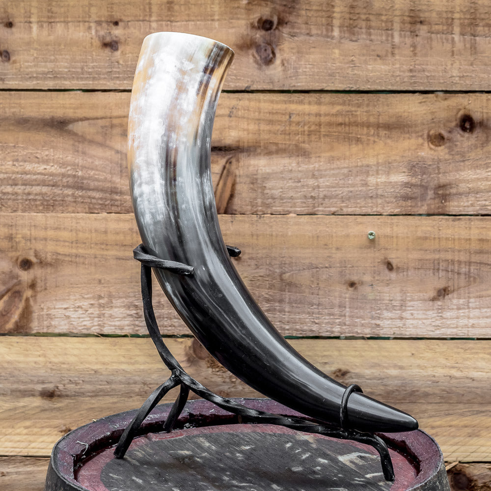 skullvikings viking norse larp larping game of thrones regular polished hand made natural viking drinking horn uk