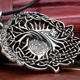 Yggdrasil viking tree of life pendant on cord